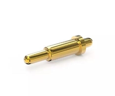3.0mm Χρυσό επιχρυσωμένο διπλό άκρο POGO Pin Πηγή φορτωμένος σύνδεσμος Απομονωμένο Pogo Pin