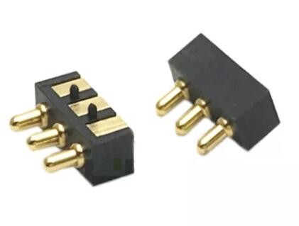 2.54mm Γυναικείο POGO Pin Connector 3 Pin 2.5mm Πίτσα SMT αρσενικό 1A