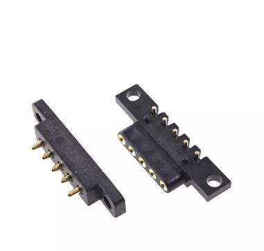 5 Pin 15mm Fine Pitch POGO Pin Connector Spring Loaded 2.54mm Pitch Άνδρας Γυναίκα