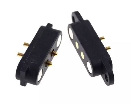 4p Μαγνητικός σύνδεσμος πινών POGO 2A Πίτσα 2.8mm για το φλάντζη PCB Solder Panel Mount